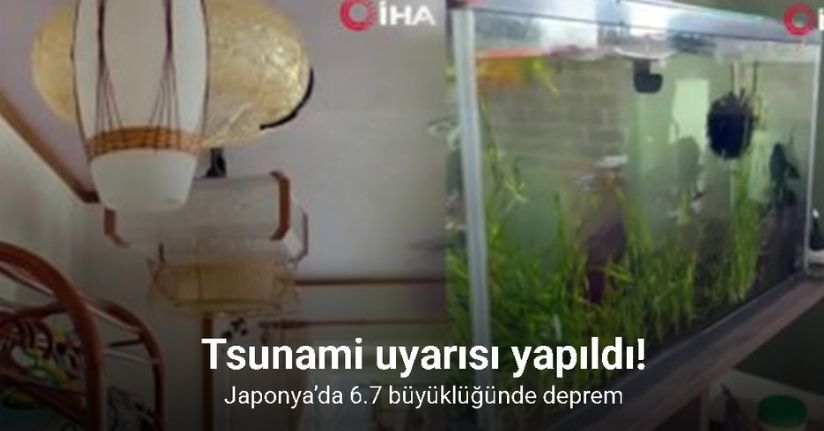 Japonya’da 6.7 büyüklüğünde deprem meydana geldi, tsunami uyarısı yapıldı