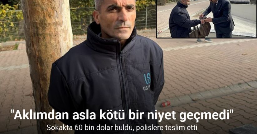Sokakta 60 bin dolar bulan temizlik görevlisi: 