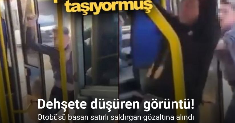 Bursa’da satırlı saldırgan gözaltına alındı... Satırı pantolonunda taşıyormuş