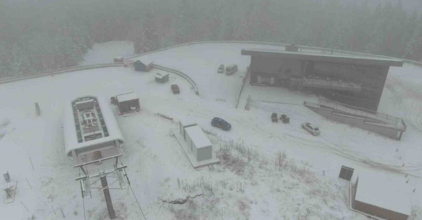 Ilgaz Dağı’nda kar kalınlığı 20 santimetreye ulaştı