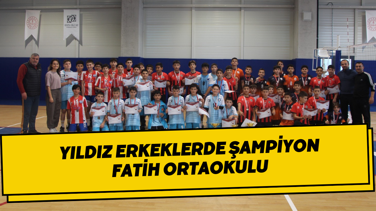 Yıldız Erkeklerde Şampiyon Fatih Ortaokulu