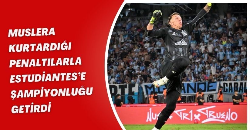 Muslera kurtardığı penaltılarla Estudiantes’e şampiyonluğu getirdi