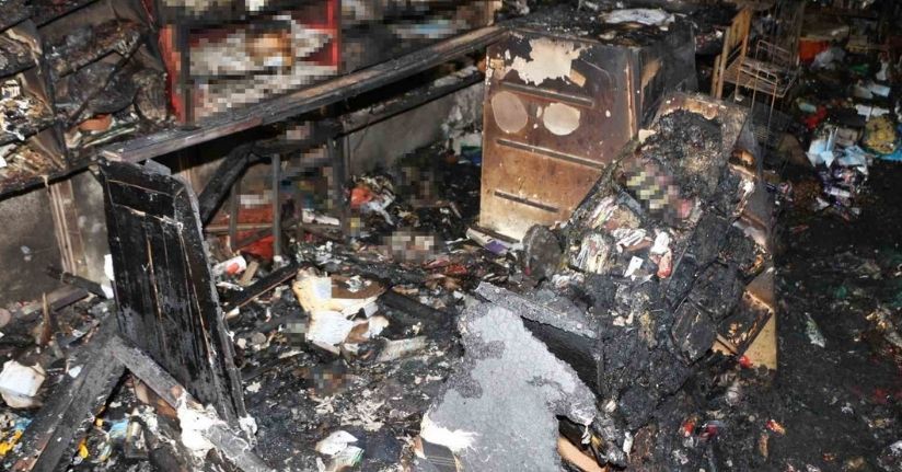 Veresiye alamadığı için bakkalı ateşe verdi