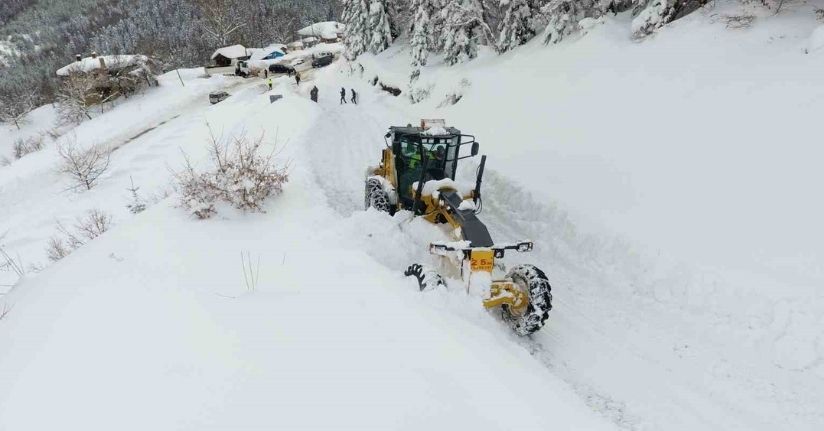 Sinop’ta karla mücadele
