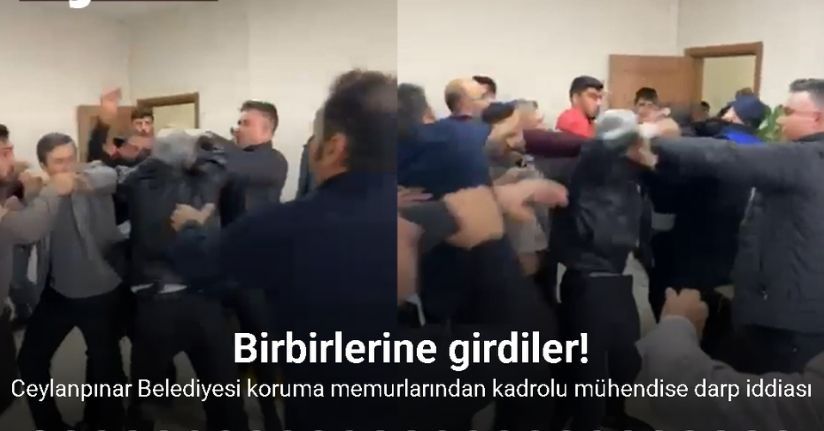Ceylanpınar Belediyesi koruma memurlarından kadrolu mühendise darp iddiası