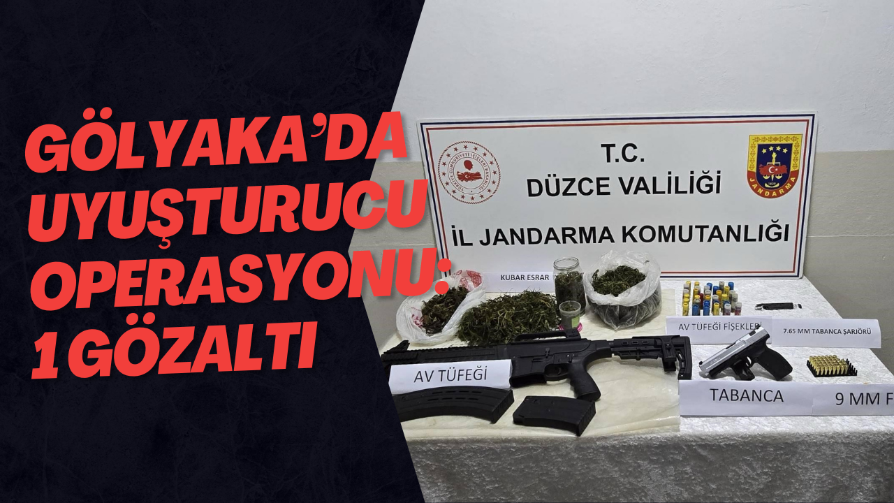 Gölyaka’da Uyuşturucu Operasyonu: 1 Gözaltı