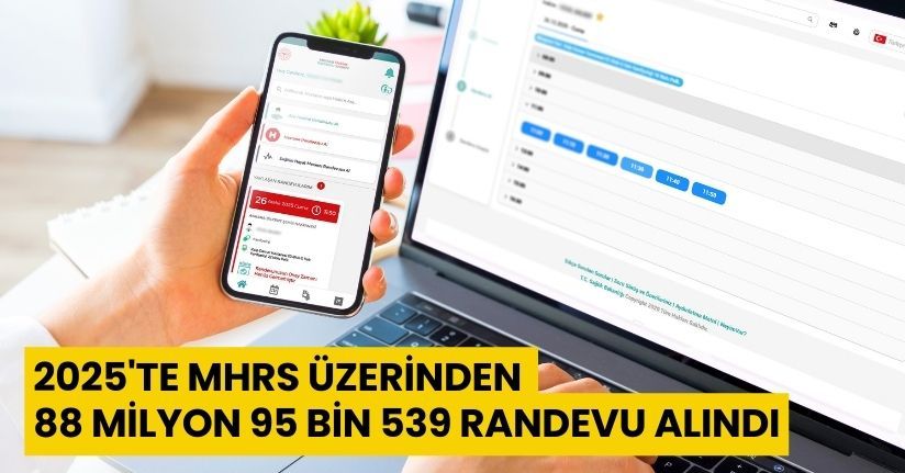 2025'te MHRS üzerinden 388 milyon 95 bin 539 randevu alındı