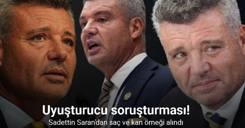 Sadettin Saran, saç ve kan örneği vermek üzere Adli Tıp Kurumuna getirildi