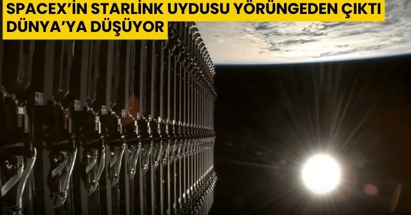 SpaceX’in Starlink Uydusu Yörüngeden Çıktı: Dünya’ya Düşüyor
