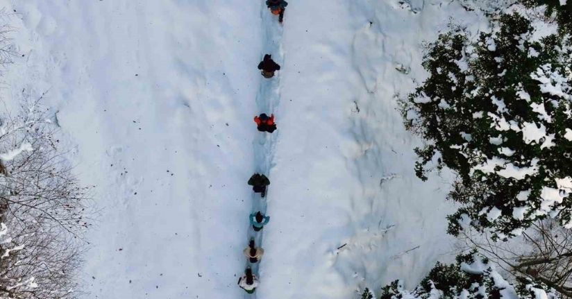 Gümüşhane’de şehrin gürültüsünden kaçanlar Torul’un zirvelerinde buluştu