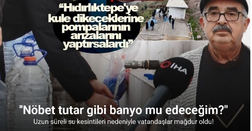 Ankara’daki su kesintisine vatandaşlardan tepki! 