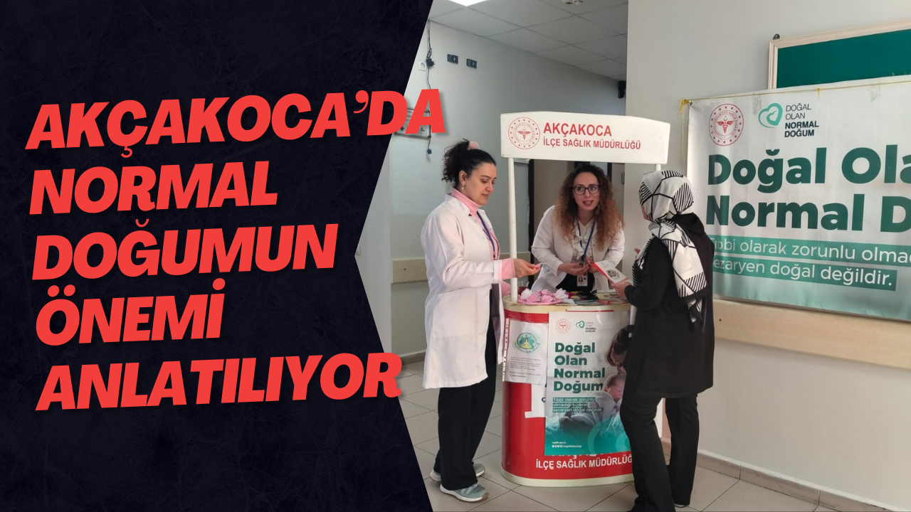 Akçakoca’da Normal Doğumun Önemi Anlatılıyor