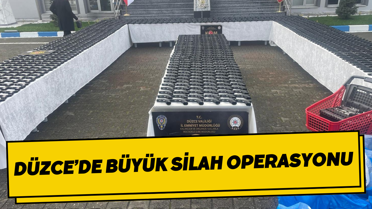 Düzce’de Büyük Silah Operasyonu