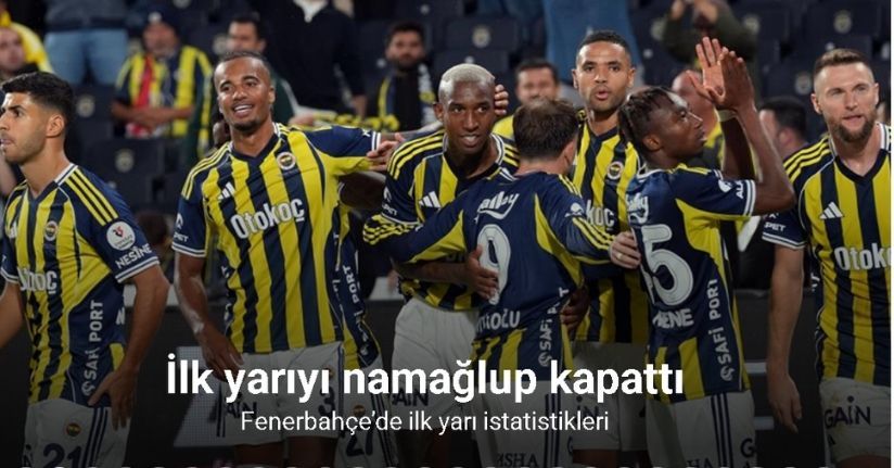 Fenerbahçe’de ilk yarı istatistikleri