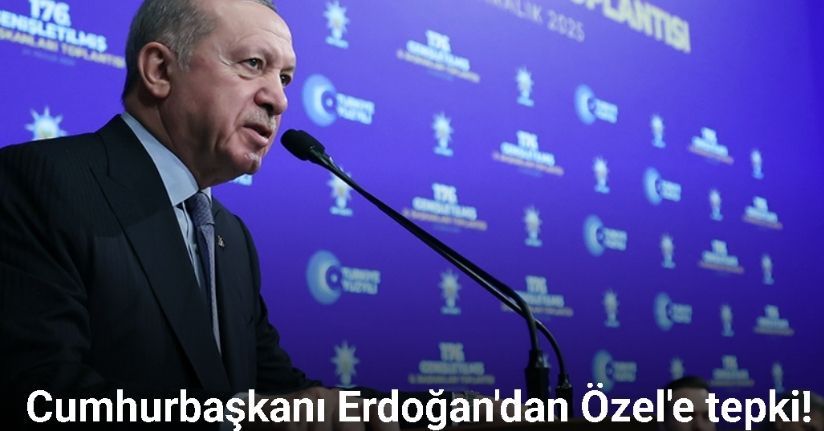 Cumhurbaşkanı Erdoğan'dan Özel'e tepki!