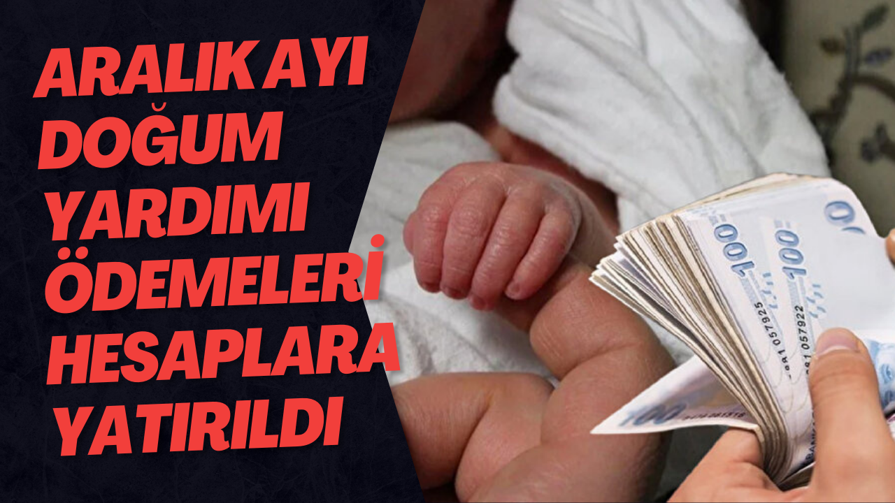 Aralık Ayı Doğum Yardımı Ödemeleri Hesaplara Yatırıldı