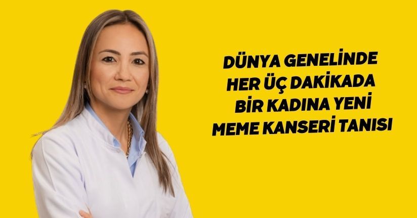 Dünya genelinde her üç dakikada, bir kadına yeni meme kanseri tanısı
