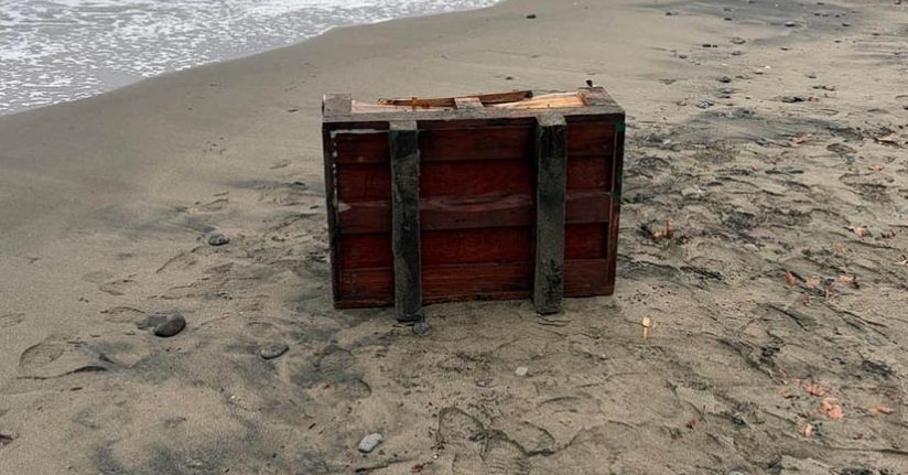 Samsun’da sahile vuran sandık incelemeye alındı