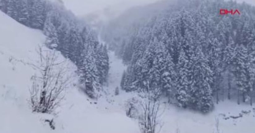 Rize'nin yüksekleri beyaza büründü