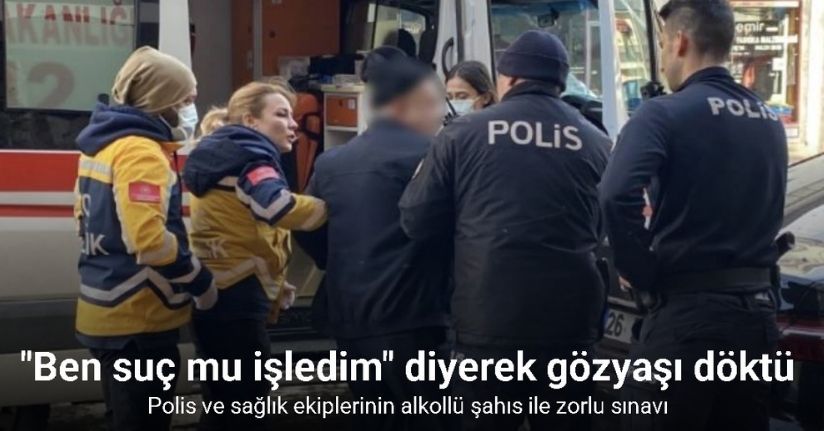 Tedaviyi reddeden alkollü adam, 