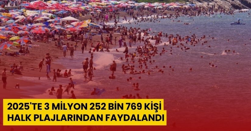 Bakan Ersoy: 2025'te 3 milyon 252 bin 769 kişi halk plajlarımızdan faydalandı