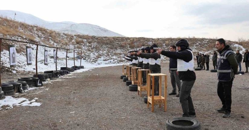 DKMP personeline silah kullanımı eğitimi