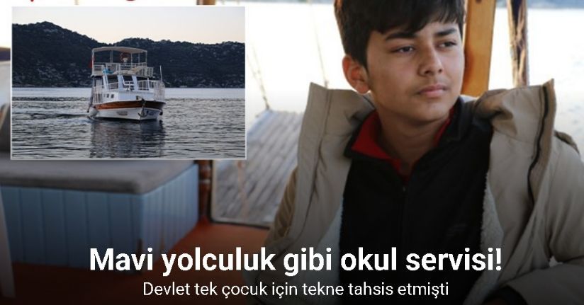 Antalya’dan eğitime yelken açan tekne, bir çocuğun hayallerini taşıyor