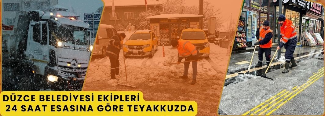 Gece Gündüz Kar Küreme Ve Tuzlama Çalışması