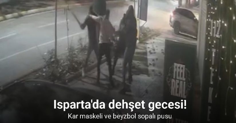 Ellerinde beyzbol sopası yüzlerinde kar maskesiyle gece yarısı vatandaşa kabusu yaşattılar