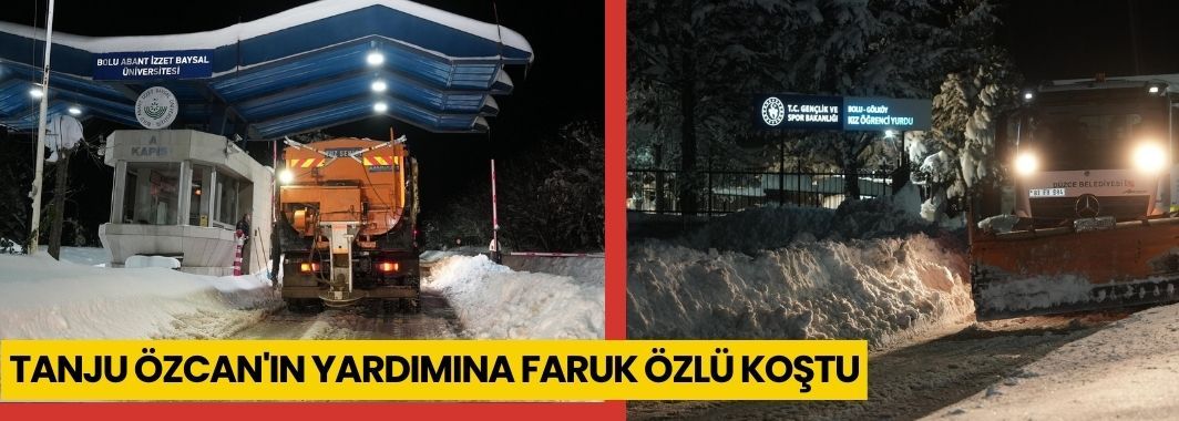 Tanju Özcan'ın Yardımına Faruk Özlü Koştu