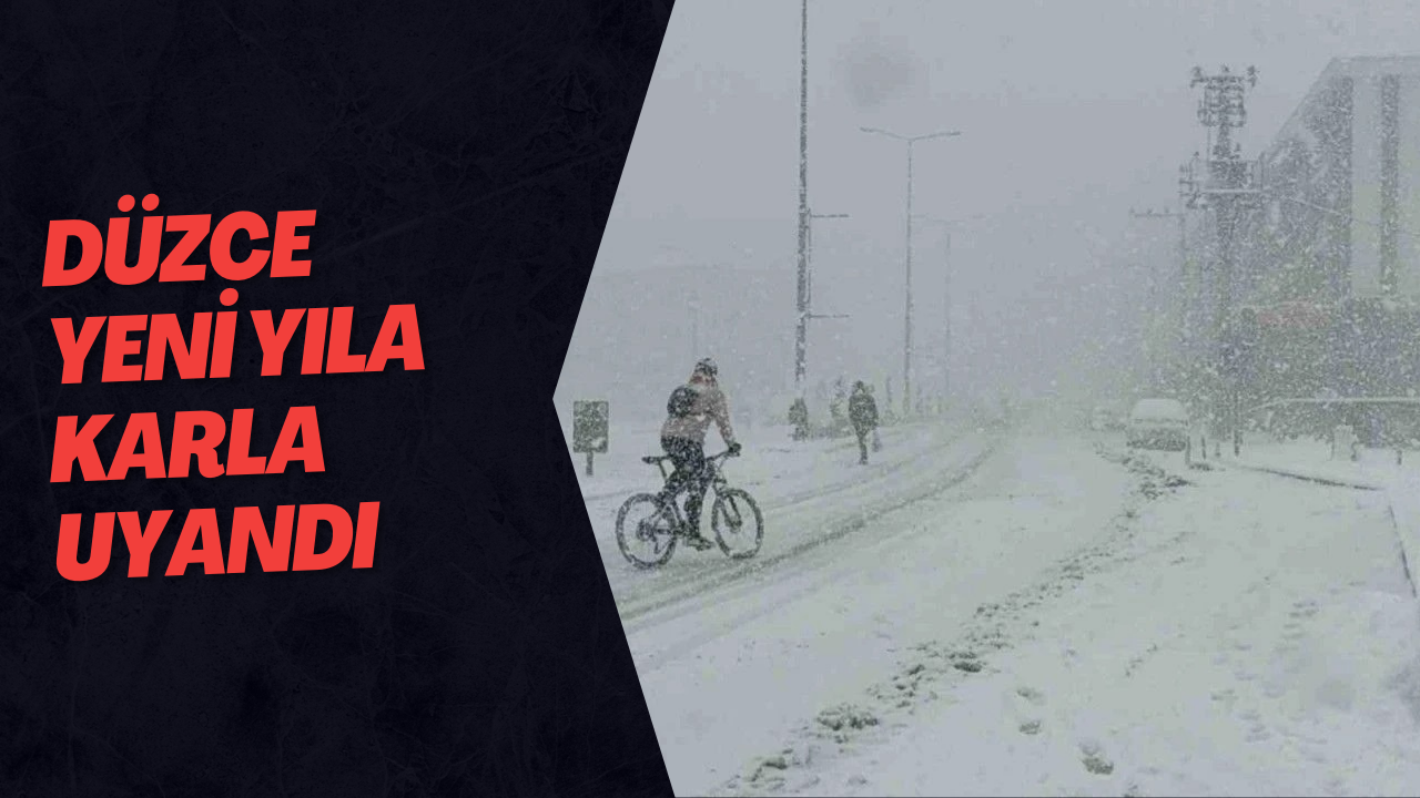 Düzce Yeni Yıla Karla Uyandı