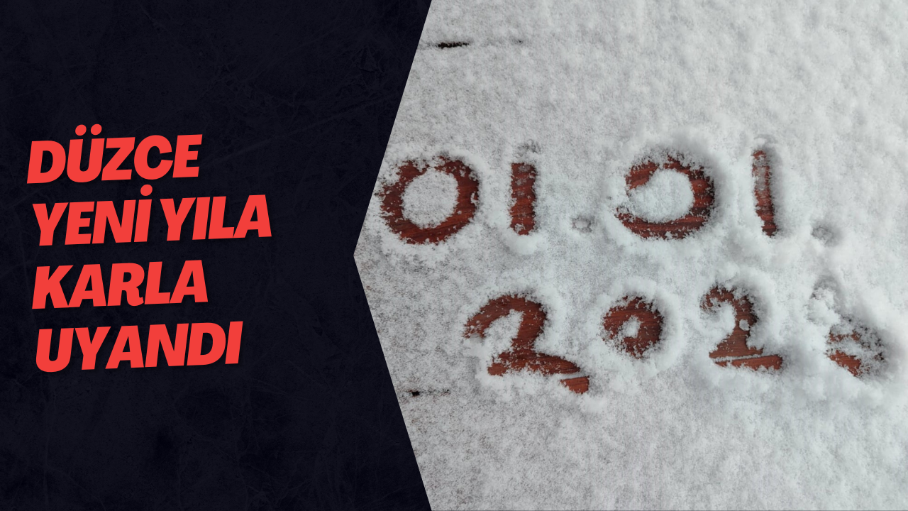 Düzce Yeni Yıla Karla Uyandı