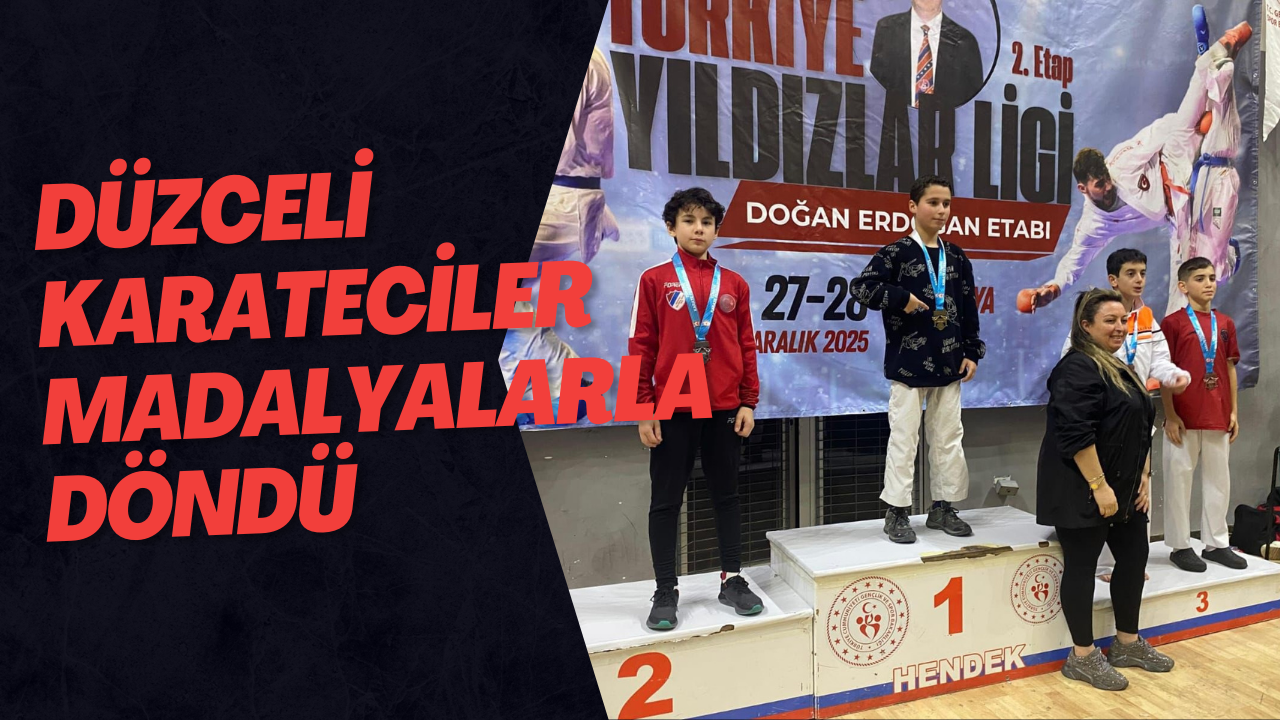 Düzceli Karateciler Madalyalarla Döndü