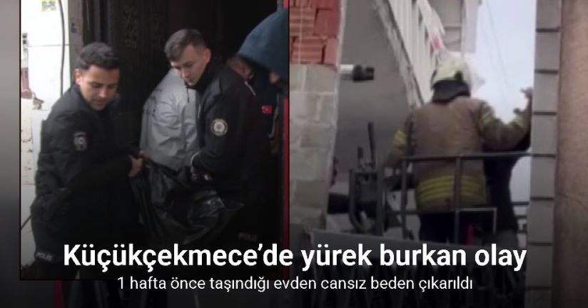 Küçükçekmece’de 1 hafta önce taşındığı evde çıkan yangında kadın hayatını kaybetti