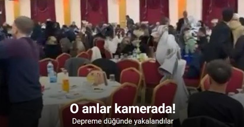 Depreme düğünde yakalandılar