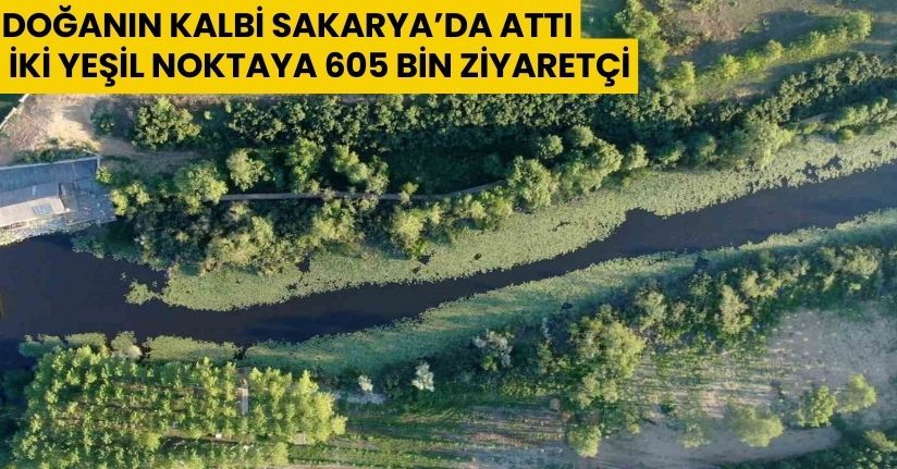 Doğanın kalbi Sakarya’da attı: İki yeşil noktaya 605 bin ziyaretçi