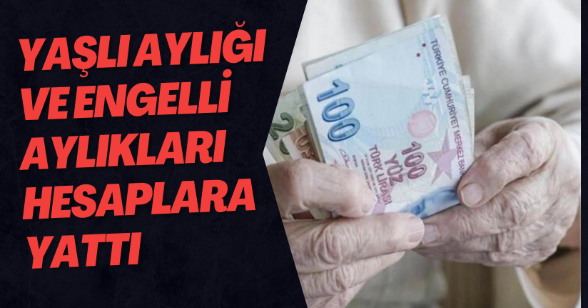 Ocak ayı yaşlı ve engelli aylıkları yatırılmaya başlandı