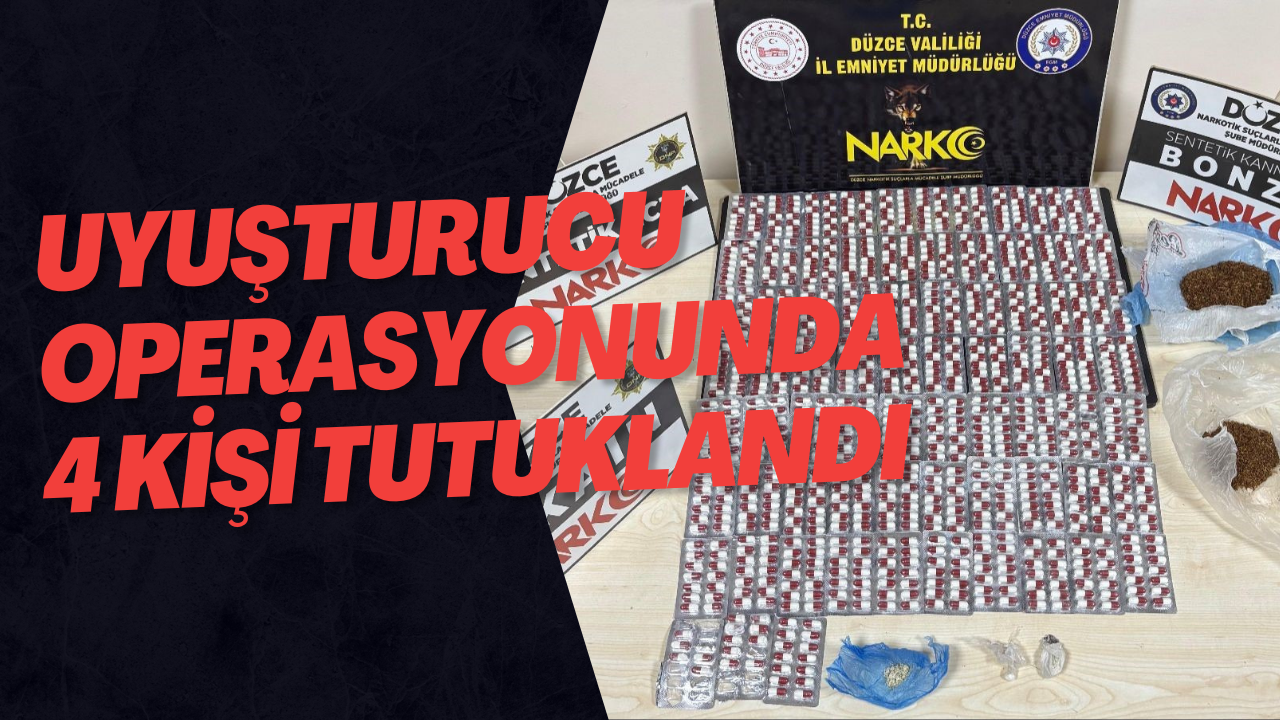 Uyuşturucu Operasyonunda 4 Kişi Tutuklandı