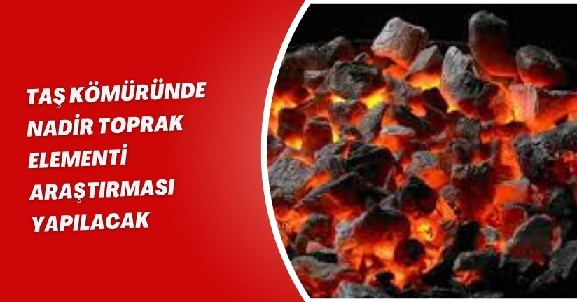 Taş kömüründe nadir toprak elementi araştırması yapılacak
