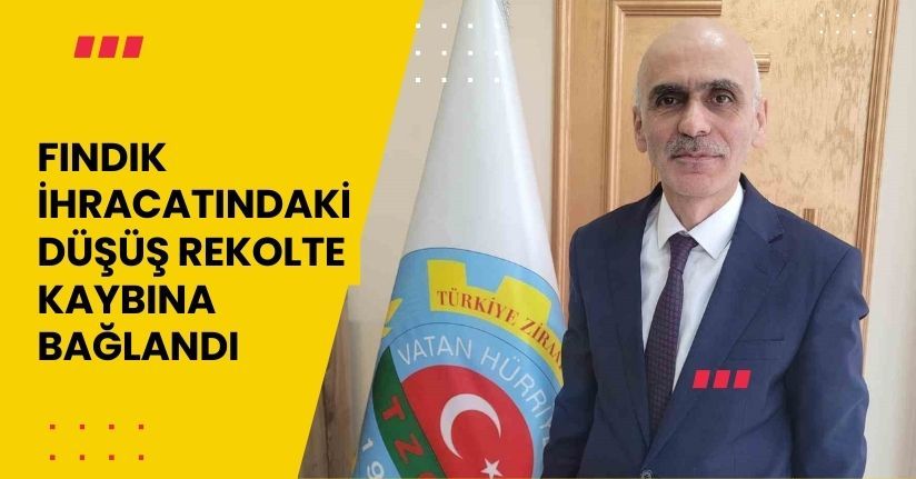 Fındık ihracatındaki düşüş rekolte kaybına bağlandı