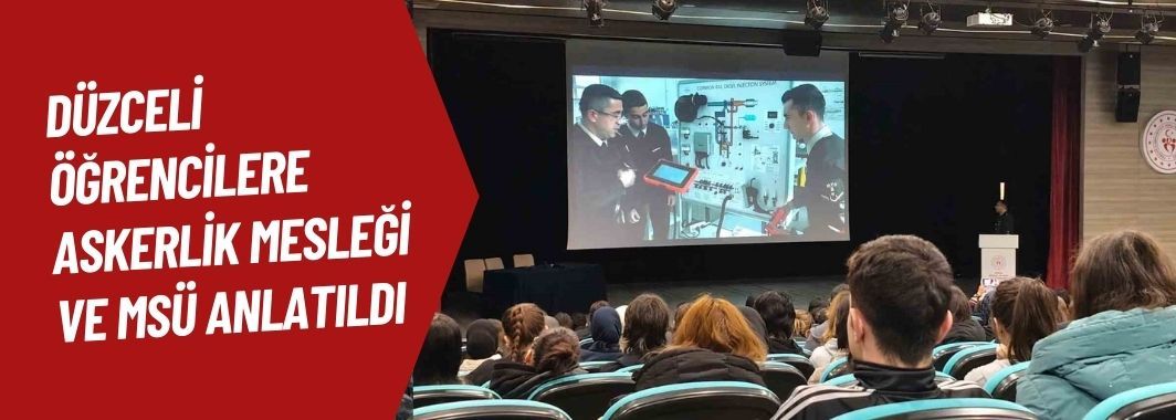 Lise Öğrencilerine Askerlik Mesleği ve MSÜ Anlatıldı