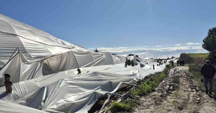 Manavgat’ta hortumdan zarar gören bölgelerde hasar tespit çalışması yapıldı