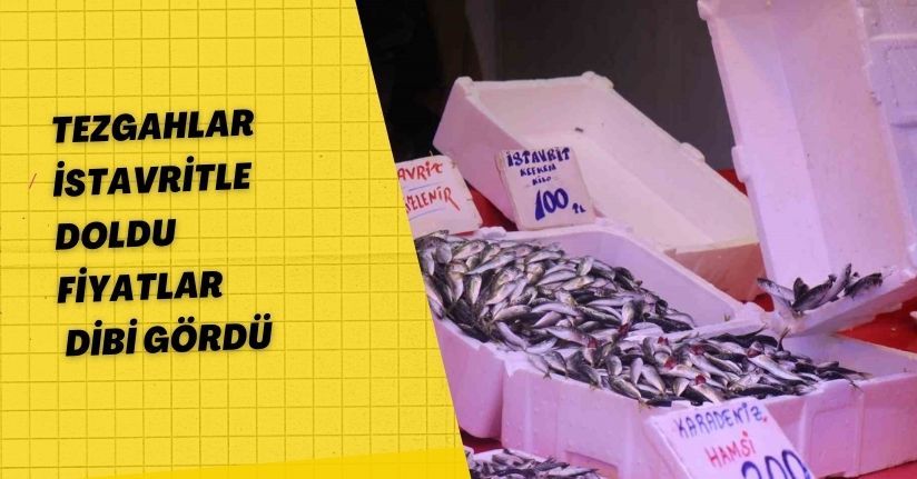 Tezgahlar istavritle doldu: Fiyatlar dibi gördü