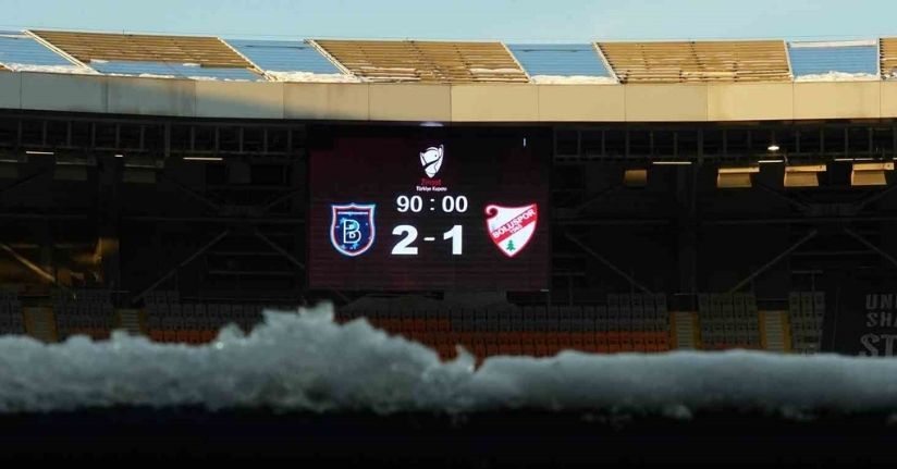 Ziraat Türkiye Kupası: Rams Başakşehir: 2 - Boluspor: 1