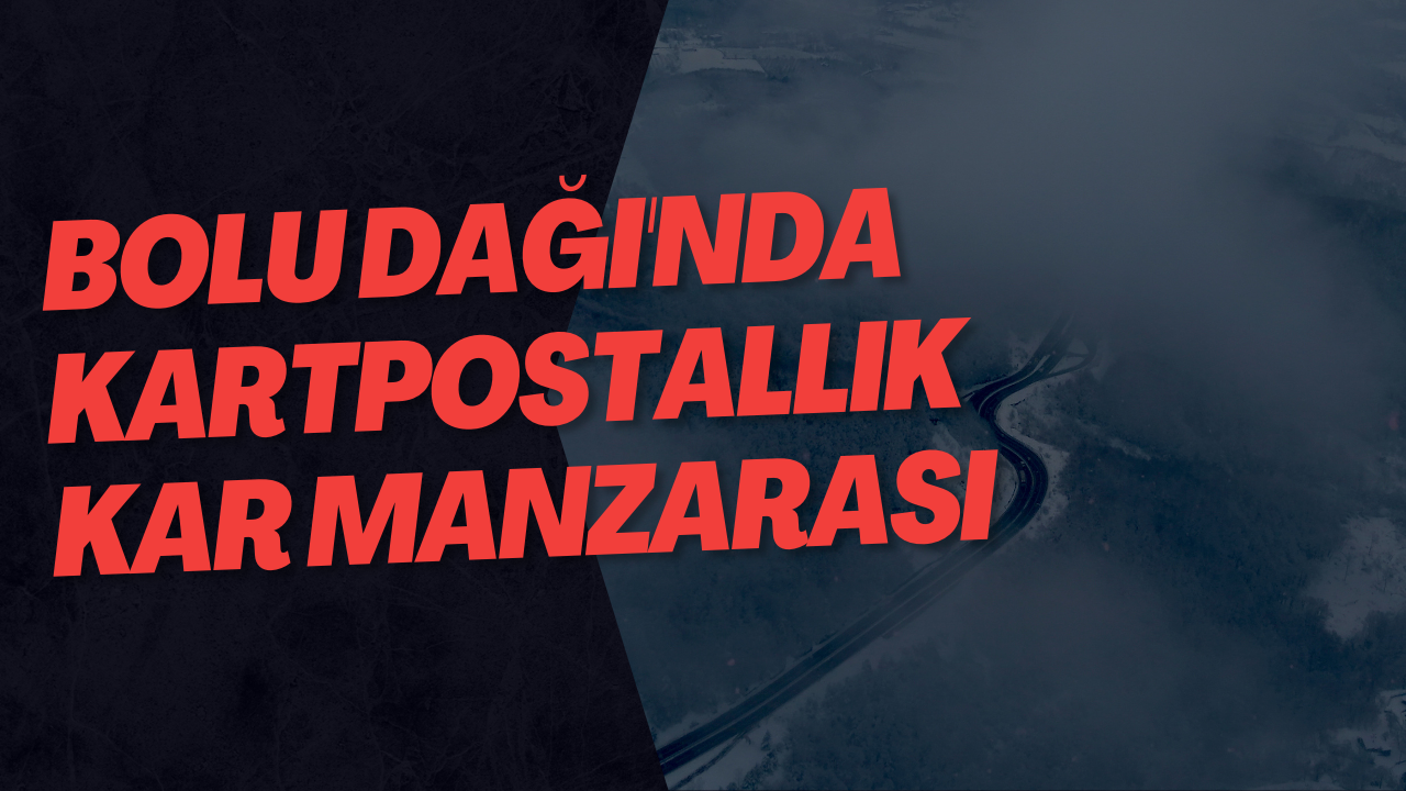 Bolu Dağı'nda Kartpostallık Kar Manzarası