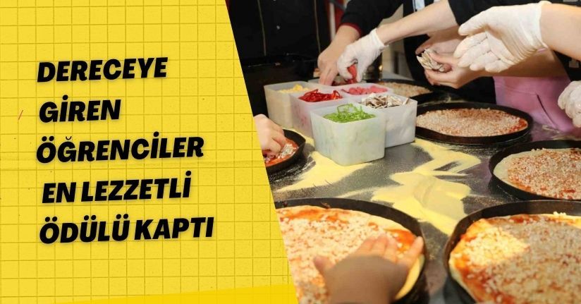 Dereceye giren öğrenciler, en lezzetli ödülü kaptı