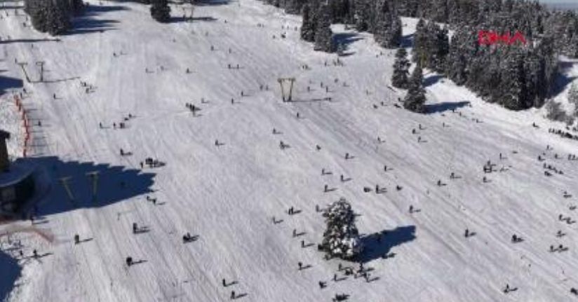  Uludağ'da sömestirde pistler doldu