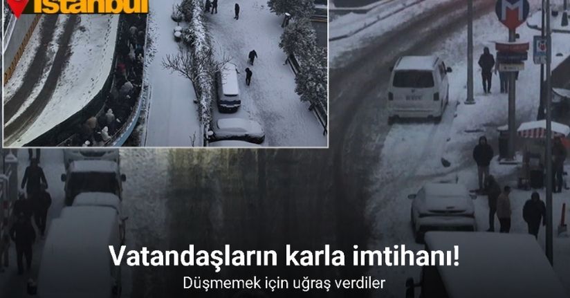 Vatandaşların kar ile İmtihanı!