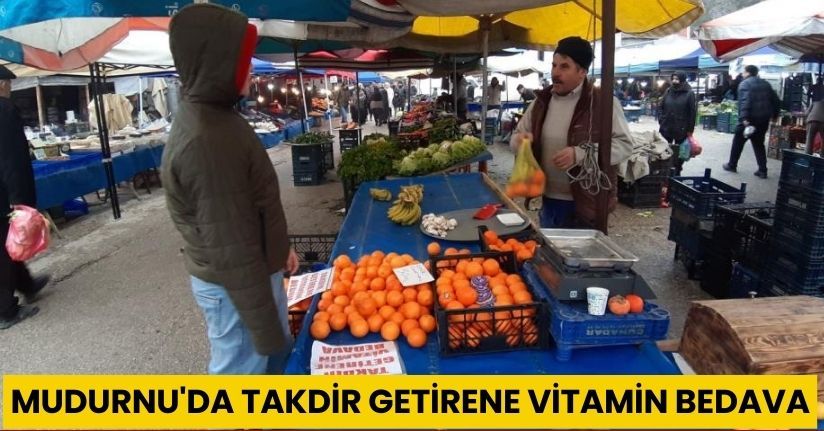 Mudurnu'da takdir getirene vitamin bedava