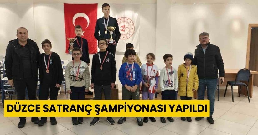 Düzce satranç şampiyonası yapıldı
